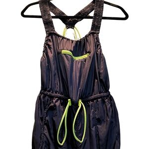 Fun Fitted Free People Windbreaker Bibs Overalls with Pockets and Bungee Cords